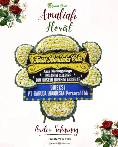 Papan Bunga Duka di Pabuaran Tumpeng
