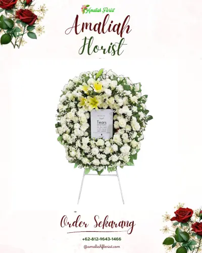 Krans Bunga Duka Cita di Pabuaran Tumpeng